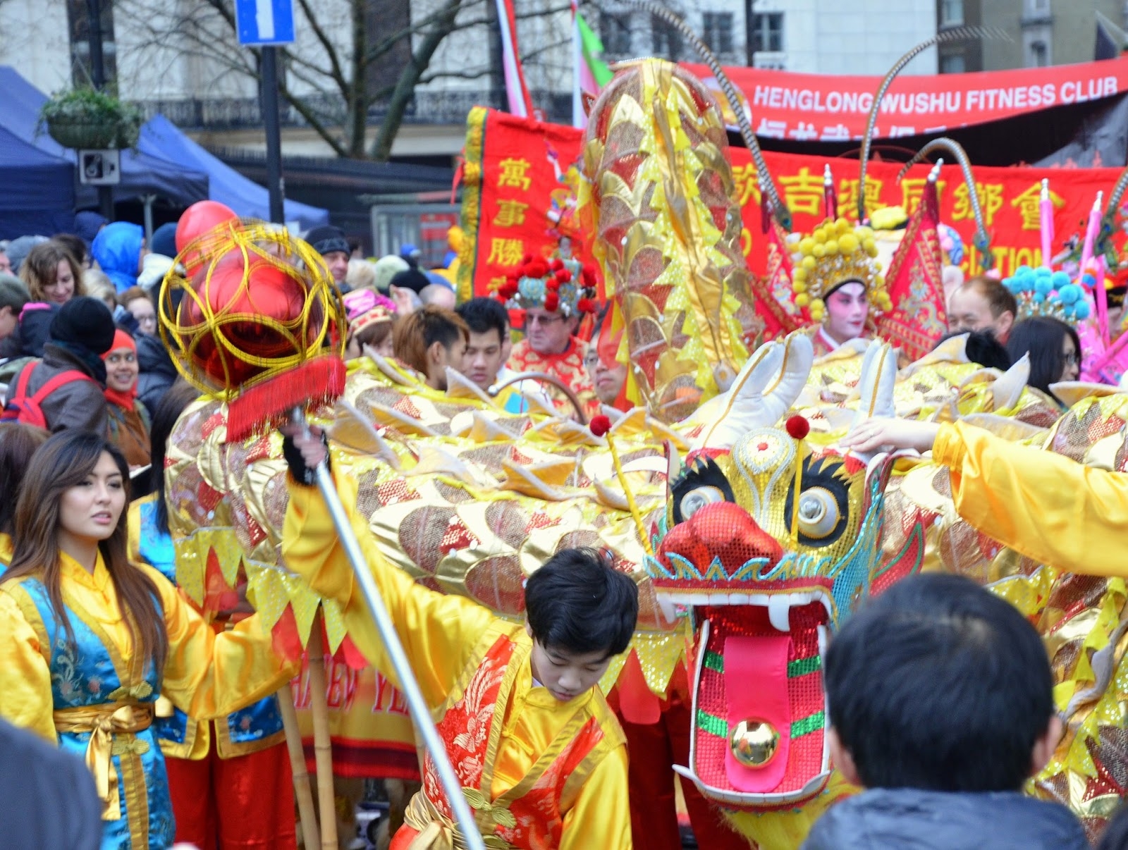Parada z okazji rozpoczynającego się Chińskiego roku.