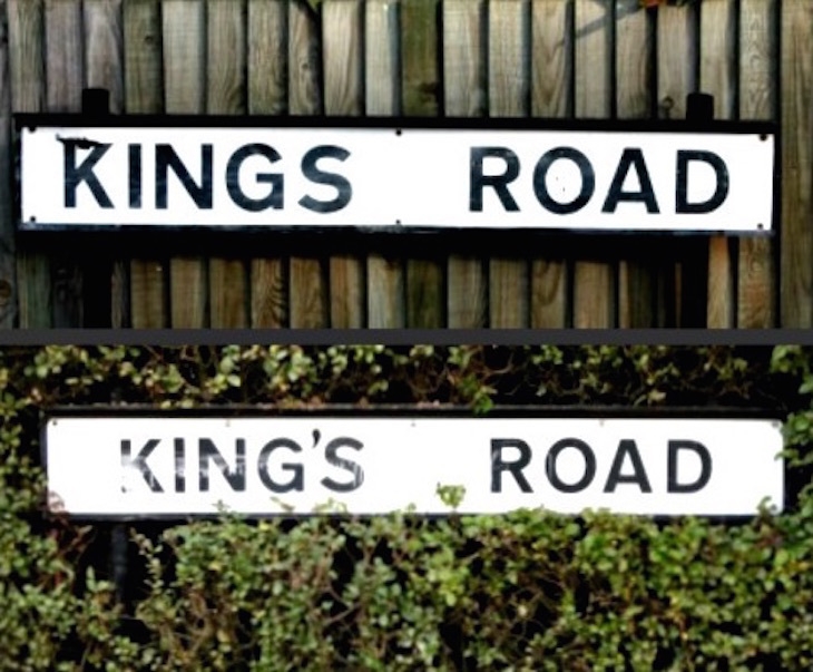 Czy King's Road ma apostrof ?