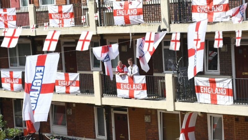 Najbardziej udekorowane flagami osiedle w Londynie
