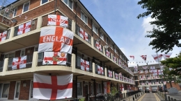 Najbardziej udekorowane flagami osiedle w Londynie