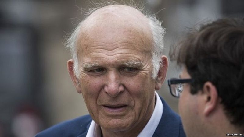 Nieobecność Sir Vince'a Cable'a podczas kluczowego głosowania w sprawie Brexitu była "trochę niefortunna"