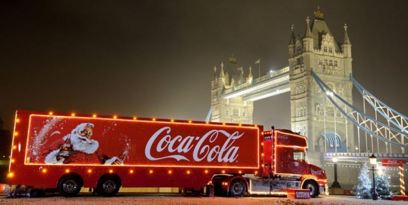 Ciężarówka Coca Coli wyrusza w trasę i w grudniu przyjedzie do Londynu.