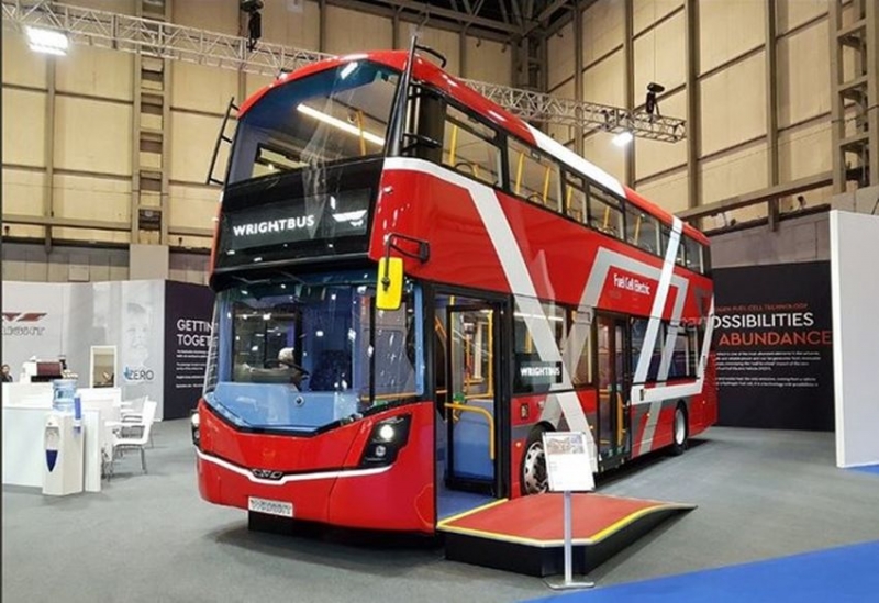 Na targach w Birmingham, zaprezentowano nowy autobus na wodór.