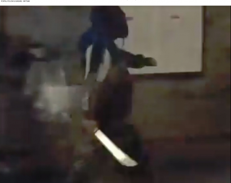 W Londynie aresztowano mężczyznę który chodził z maczetą.