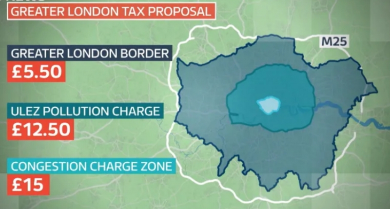 W przyszłym roku wjazd do Wielkiego Londynu, może kosztować blisko 40 funtów tygodniowo.