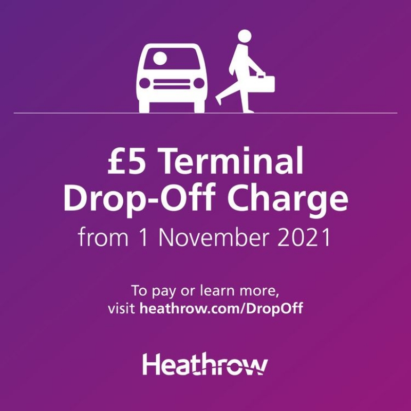 Od 1 listopada, wchodzi opłata za podjazd pod każdy terminal na Heathrow.