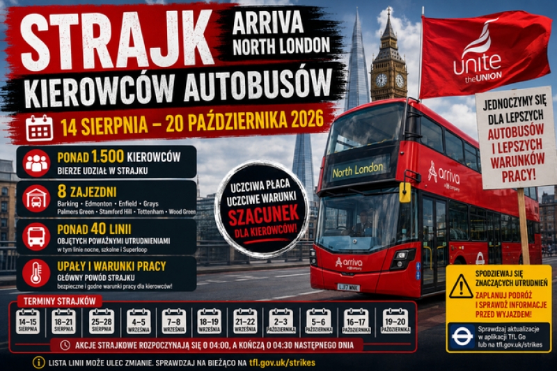 WIELKI STRAJK KIEROWCÓW ARRIVA NORTH LONDON JUŻ  W TYM TYGODNIU!!!
